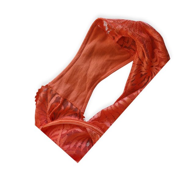 La SENZA Portofino Orange lace one-piece lingerie teddy one-piece size XL EUC - Picture 5 of 9